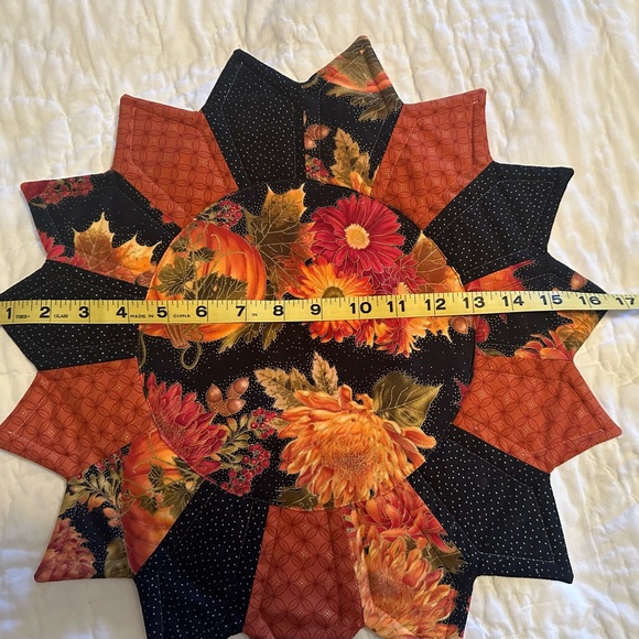 Fall Table Runner with Center Mat - Picture 7 of 9